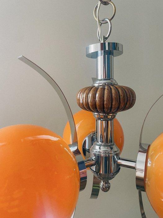 Plafondlamp - Glas, Keramiek, Metaal, Antiek en Kunst, Antiek | Lampen