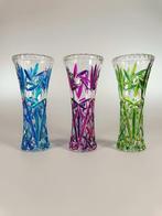 SECOLOVENTESIMO - Eenbloemige vaas (3) - Emaille, Kristal -