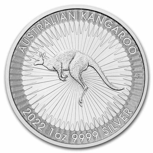 Kangaroo 1 oz 2022 (Perth Mint), Postzegels en Munten, Munten | Oceanië, Losse munt, Zilver, Verzenden