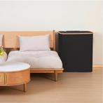 Grote wasmand met deksel en bamboe handgrepen 110L 150L, Huis en Inrichting, Verzenden, Nieuw