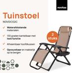 2dekans | Novitaa Opvouwbare Ligstoelen Duoset - Verstelbaar, Tuin en Terras, Tuinsets en Loungesets, Ophalen of Verzenden, Zo goed als nieuw