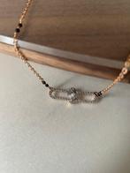 Ketting met hanger - 18 karaat Roségoud - 0.36ct. tw., Sieraden, Tassen en Uiterlijk, Antieke sieraden