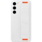 Samsung Silicone Grip Cover - Samsung Galaxy S23 Plus- Wit, Hobby en Vrije tijd, Ophalen of Verzenden, Zo goed als nieuw