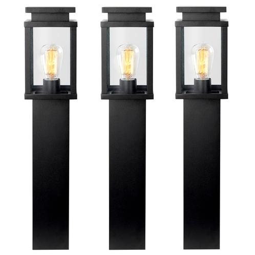 3x Jersey Tuinlamp Zwart 60cm met LED Tuinverlichting, Tuin en Terras, Buitenverlichting, Verzenden