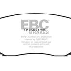 EBC 11-14 Ford Edge 2.0 Turbo Redstuff Front Brake Pads -, Ophalen of Verzenden, Nieuw