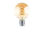 E27 LED Filament Globelamp Amber Spiral 4W Extra Warm Wit...