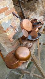 Mal (12) Vintage - Lotto koper keukenvoorwerpen., Antiek en Kunst, Curiosa en Brocante