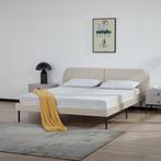 Gestoffeerd bed Porvoo met bedbodem 160x200 cm beige [en.cas, Verzenden, Nieuw