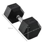 TRUUSK Dumbbell 17,5kg Dumbbell Dumbbell Gewicht Antislip Ha, Verzenden, Nieuw