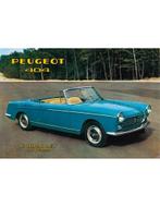 1961 PEUGEOT 404 CABRIOLET LEAFLET FRANS, Nieuw, Peugeot, Author