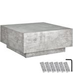 Salontafel Lasley met voet, draagkracht 45 kg - Betonlook, 8, Huis en Inrichting, Tafels | Salontafels, Verzenden, Nieuw