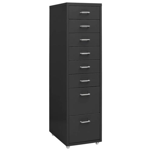 vidaXL Ladeblok verrijdbaar 28x41x109 cm metaal, Huis en Inrichting, Kasten | Roldeurkasten en Archiefkasten, Nieuw, Verzenden