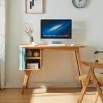 Bureau Tysvær 75x105x48 cm naturel en blauw [en.casa], Huis en Inrichting, Bureaus, Verzenden, Nieuw