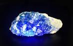 Fluorescerende fluoriet Kristallen op matrix - Hoogte: 160, Verzamelen, Mineralen en Fossielen