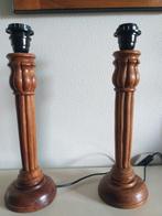 Tafellamp (2) - Edel hout - Hoogwaardige lampen