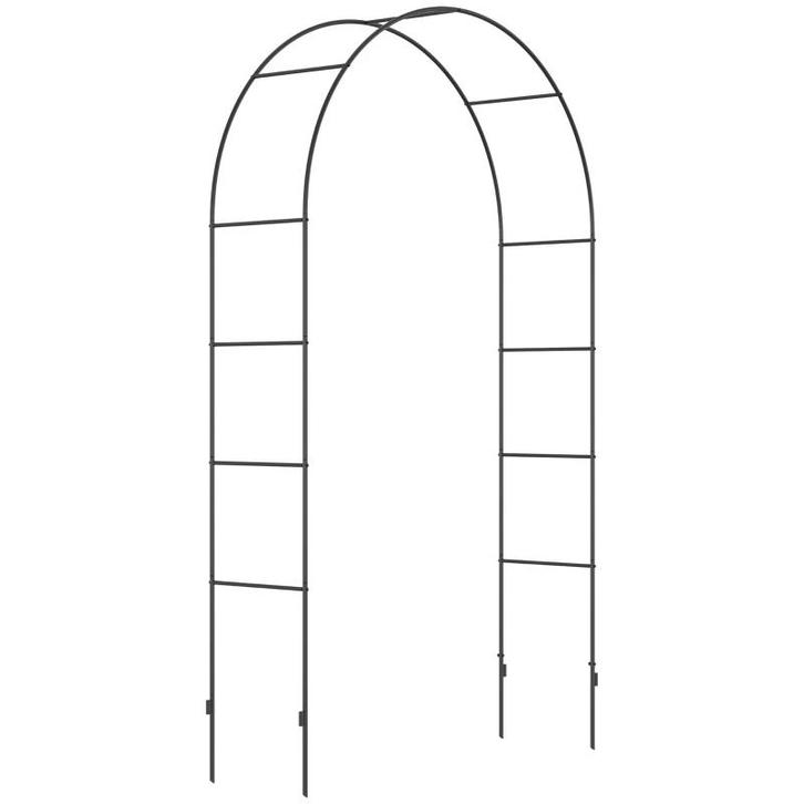 TRUUSK Tuinboog Metaal Zwart - Rozenboog Klimboog - 1,40 x 0, Tuin en Terras, Overige Tuin en Terras, Nieuw, Verzenden