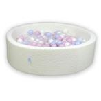 Ballenbak teddystof 110x30 cm met 400 ballen (Speelgoed), Ophalen of Verzenden, Nieuw
