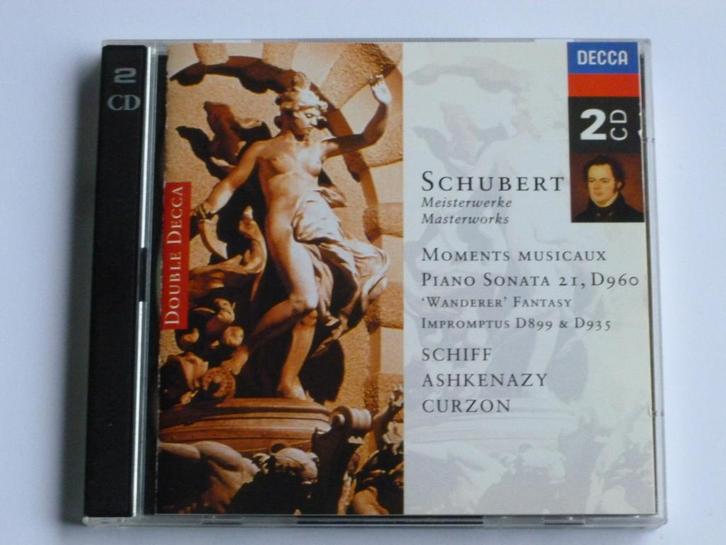 Schubert - Moments Musicaux / Schiff, Ashkenazy (2 CD), Cd's en Dvd's, Cd's | Klassiek, Zo goed als nieuw, Verzenden