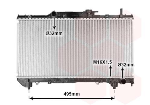 RADIATOR VOOR TOYOTA CARINA T190 1993-1997 1640074790, Auto-onderdelen, Airco en Verwarming, Nieuw, Ophalen of Verzenden