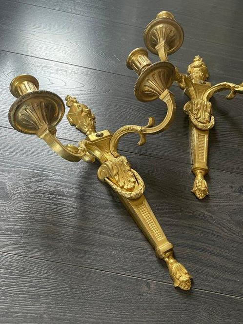 Wandkandelaar - Verguld brons, Antiek en Kunst, Antiek | Overige Antiek
