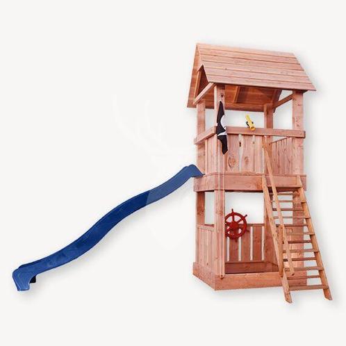 Speeltoestel buiten met glijbaan | Douglas hout | Maki, Kinderen en Baby's, Speelgoed | Buiten | Speeltoestellen, Nieuw, Brandweerpaal