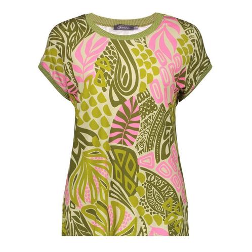 -27% Geisha  Geisha Shirt 42342-60  maat M, Kleding | Dames, T-shirts, Groen, Nieuw, Verzenden