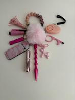 Zelfverdedigingssleutelhanger zwart/roze/paars, Verzamelen, Sleutelhangers, Verzenden, Nieuw