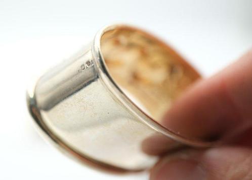 3 little ducklings - Servetring (2) - .835 zilver - Twee, Antiek en Kunst, Antiek | Goud en Zilver