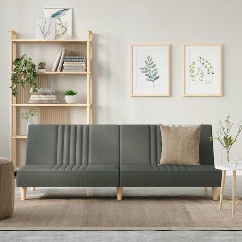 vidaXL Slaapbank stof donkergrijs, Huis en Inrichting, Banken | Bankstellen, Nieuw, 200 tot 250 cm, Stof, Verzenden