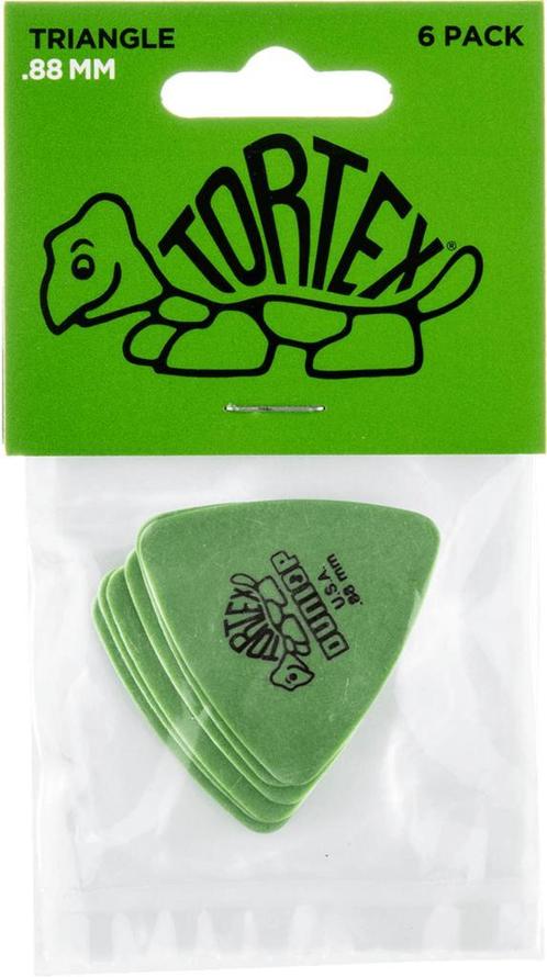 Jim Dunlop 431P088 Tortex bas plectrum 0.88 mm 6-pack, Muziek en Instrumenten, Instrumenten | Toebehoren, Elektrische basgitaar