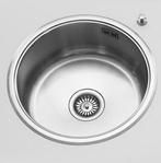 Bieden: Alpes built-In round sink VF 41D stainless steel 41, Ophalen of Verzenden, Nieuw