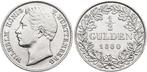 1/2 Gulden 1860 Wuerttemberg Wilhelm I 1816-1864, Verzenden