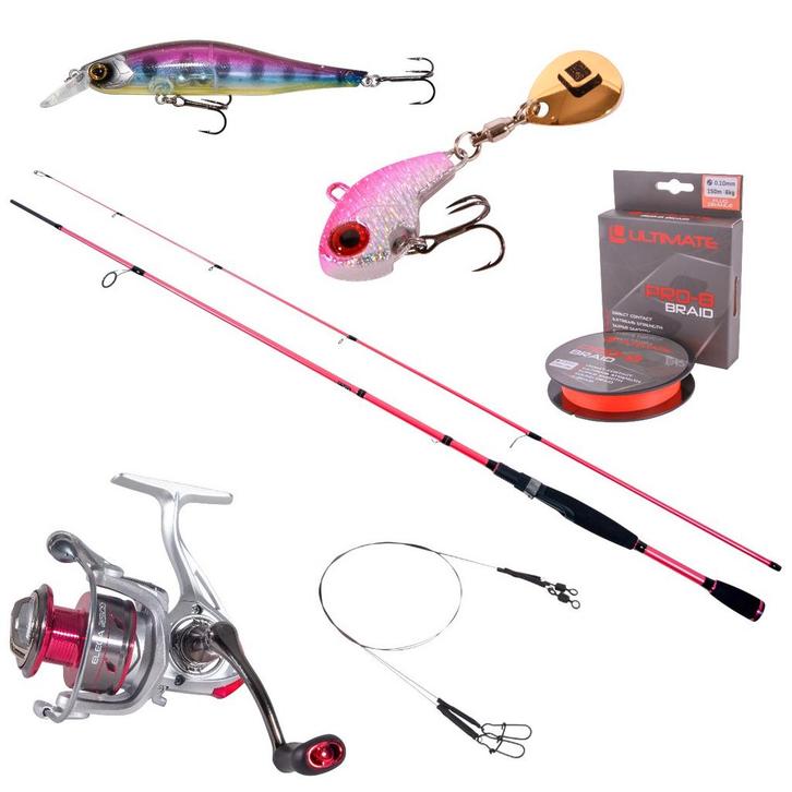 Ultimate Princess Spin Set 2.40m (10-30g), Watersport en Boten, Hengelsport | Algemeen, Nieuw, Verzenden
