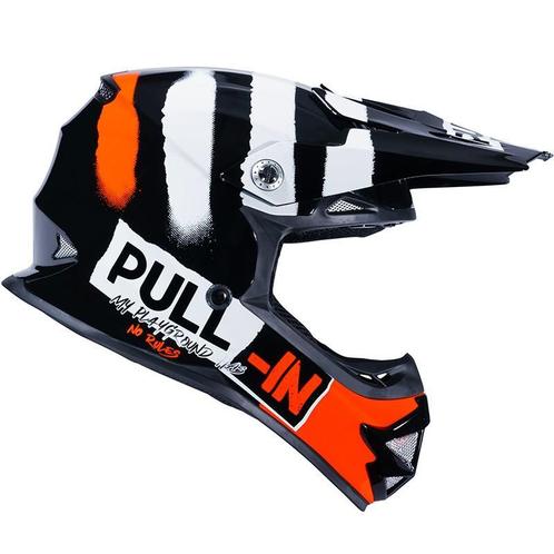 Kinder Crosshelm Pull-in Oranje - M (49-50cm) / L  (51-52cm), Motoren, Kleding | Motorhelmen, Nieuw met kaartje, Offroadhelm, Verzenden