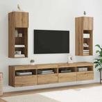 vidaXL Wandgemonteerde TV-kasten 2 pcs Artisan Eiken 30,5 x, Minder dan 50 cm, Verzenden, Nieuw, Minder dan 100 cm