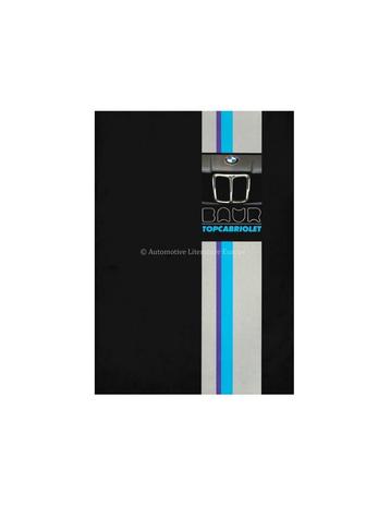 1977 BMW 3 SERIE BAUR TOPCABRIOLET BROCHURE DUITS beschikbaar voor biedingen