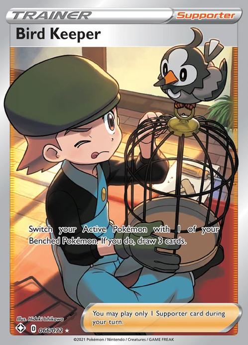 Bird Keeper 066/072 Full Art shining fates, Hobby en Vrije tijd, Verzamelkaartspellen | Pokémon, Losse kaart, Nieuw, Foil, Ophalen of Verzenden