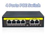 48V PoE Switch 4 Poort 100Mbps 2 Uplink, Verzenden, Nieuw