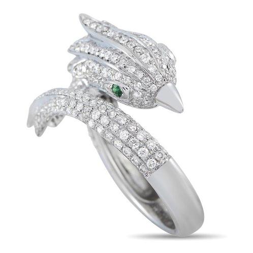 Ring - 18 karaat Witgoud, 18K witgouden en 1,01 karaat, Sieraden, Tassen en Uiterlijk, Ringen