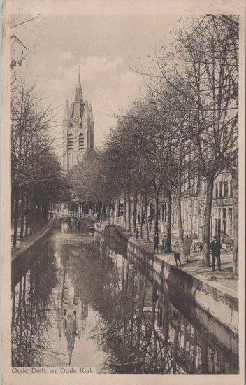 DELFT - Oude Delf en Oude Kerk, Verzamelen, Ansichtkaarten | Nederland, Verzenden