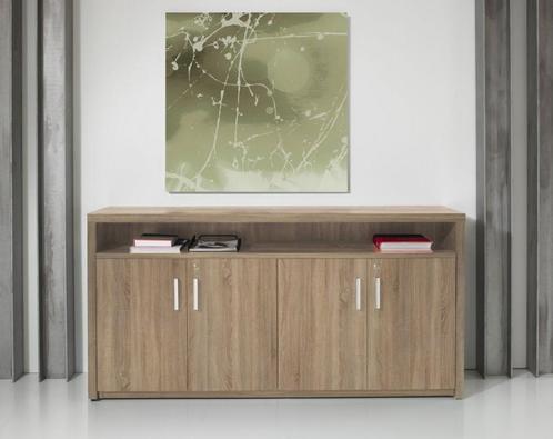 Manage-IT dressoir kast, 89x168x42cm, midden eiken, Huis en Inrichting, Kasten | Boekenkasten, Nieuw, Ophalen of Verzenden