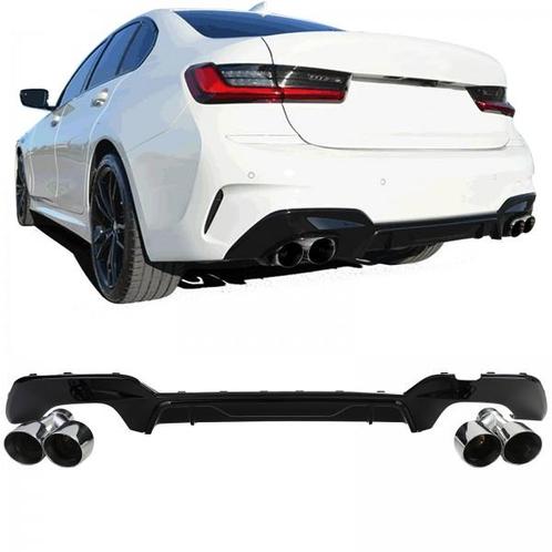 Diffuser BMW 3 Serie G20 G21 Glans Zwart Sierstukken Chroom, Auto-onderdelen, Carrosserie en Plaatwerk, Ophalen of Verzenden