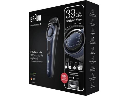 Braun BT7330 Baardtrimmer Zwart/Blauw, Huis en Inrichting, Woonaccessoires | Overige, Nieuw, Verzenden