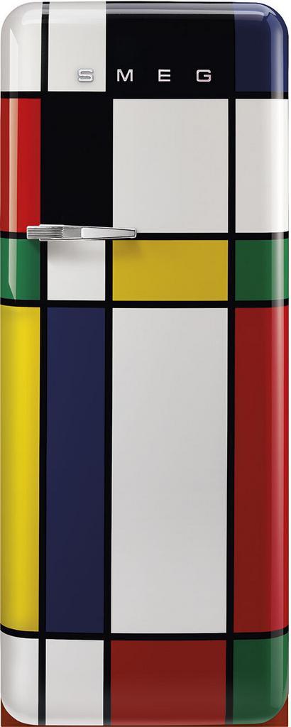 Smeg FAB28RDMC6 retro jaren 50 koelkast - multicolor - Rietv, Witgoed en Apparatuur, Koelkasten en IJskasten, 150 tot 200 liter