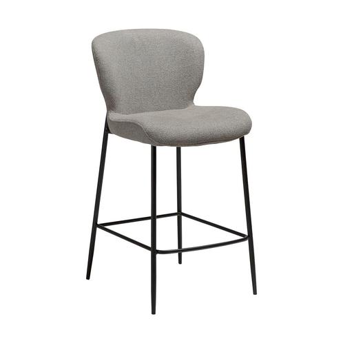 *WOONWINKEL* Dan-Form Glory Luxe Barstoel Grijsbruin Boucle, Huis en Inrichting, Barkrukken, Nieuw, Verzenden