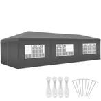 Paviljoen Miramas met 8 zijpanelen, waterdicht, 9x3m - grijs, Verzenden, Nieuw