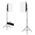 vidaXL Professionele studiolampen 2 st 40x60 cm staal zwart, Audio, Tv en Foto, Fotografie | Fotostudio en Toebehoren, Verzenden