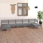 vidaXL 7-delige Loungeset massief grenenhout grijs, Verzenden, Nieuw, Loungeset