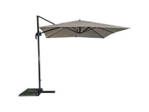 Lesli zweef parasol Libra 2,5 x 2,5 mtr, Tuin en Terras, Parasols, Nieuw