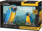 3D Puzzel - National Geographic Ara (94 stukjes) | CubicFun, Hobby en Vrije tijd, Denksport en Puzzels, Verzenden, Nieuw